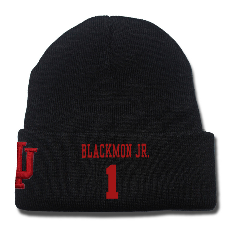 Indiana Hoosiers 1 James Blackmon Jr. Black College Basketball Knit Hat