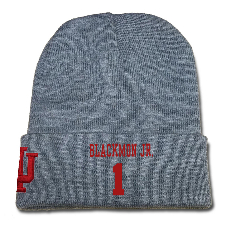 Indiana Hoosiers 1 James Blackmon Jr. Gray College Basketball Knit Hat
