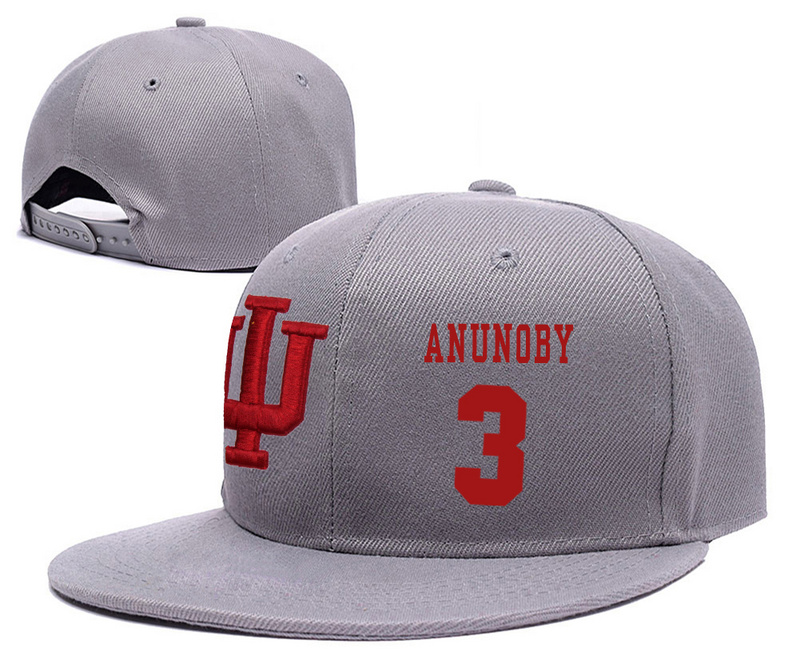 Indiana Hoosiers 3 OG Anunoby Gray College Basketball Adjustable Hat