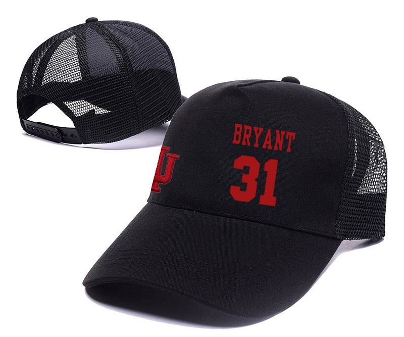 Indiana Hoosiers 31 Thomas Bryant Black Mesh College Basketball Adjustable Hat