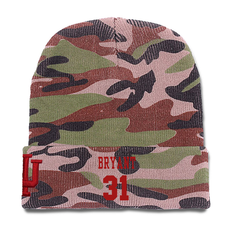 Indiana Hoosiers 31 Thomas Bryant Camo College Basketball Knit Hat