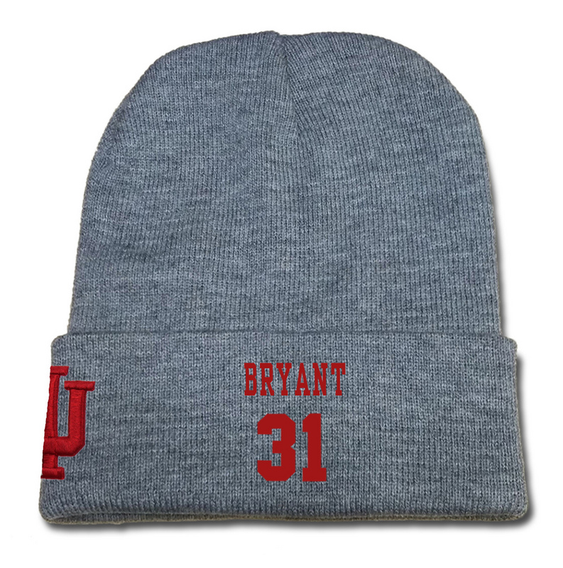 Indiana Hoosiers 31 Thomas Bryant Gray College Basketball Knit Hat