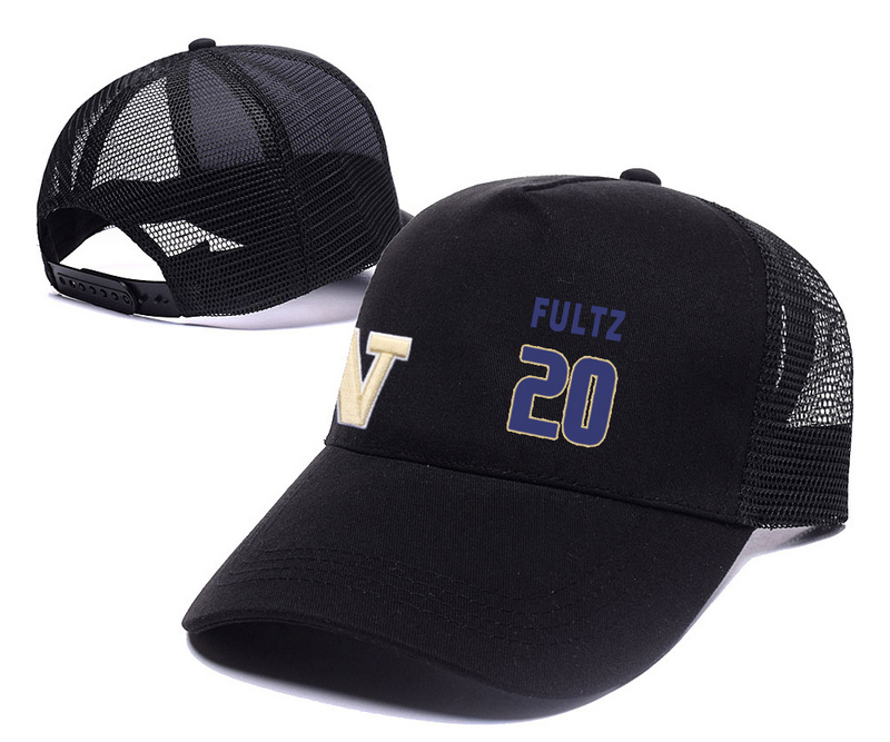 Washington Huskies 20 Markelle Fultz Black College Basketball Adjustable Mesh Hat