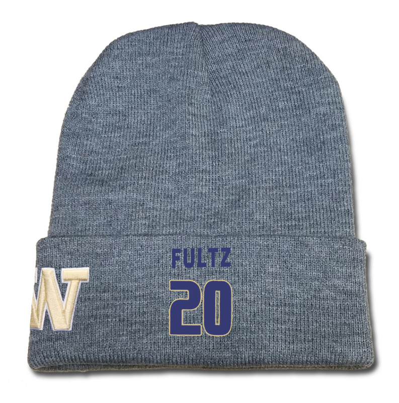 Washington Huskies 20 Markelle Fultz Gray College Basketball Knit Hat