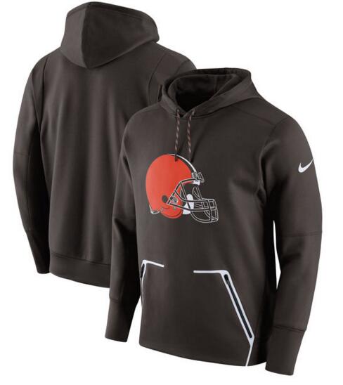 Cleveland Browns Nike Champ Drive Vapor Speed Pullover Hoodie Brown
