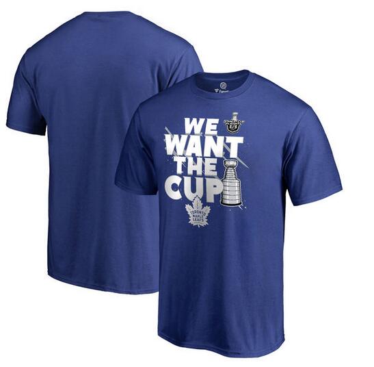 Toronto Maple Leafs Fanatics Branded 2017 NHL Stanley Cup Playoffs Participant Blue Line T Shirt Royal