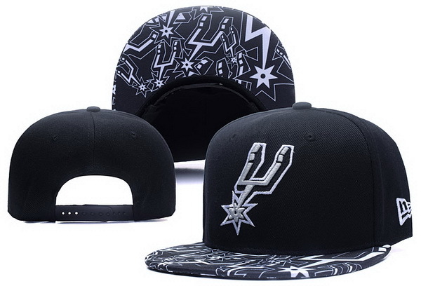 Spurs Team Logo Black Adjustable Hat2