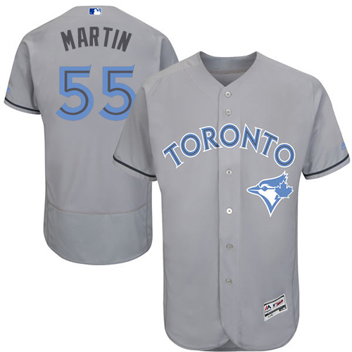 Blue Jays 55 Russell Martin Gray Father's Day Flexbase Jersey
