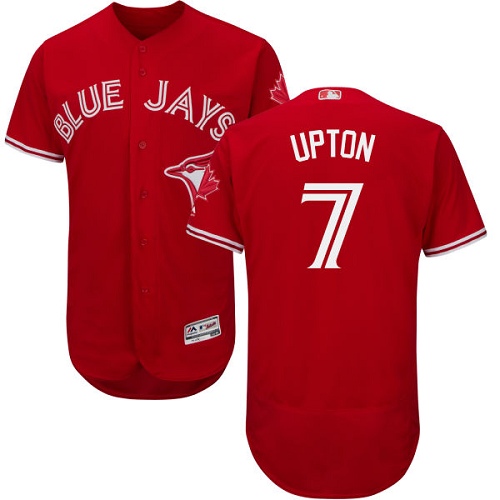 Blue Jays 7 Melvin Upton Red Flexbase Jersey