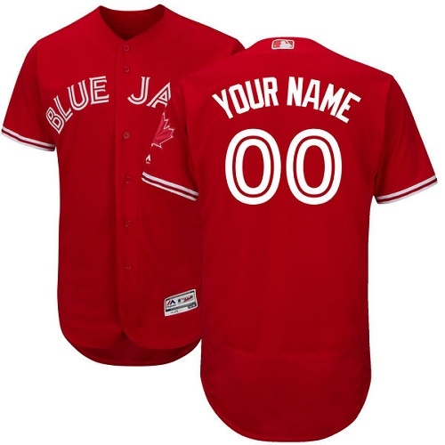 Toronto Blue Jays Red Men's Flexbase Customized Jersey
