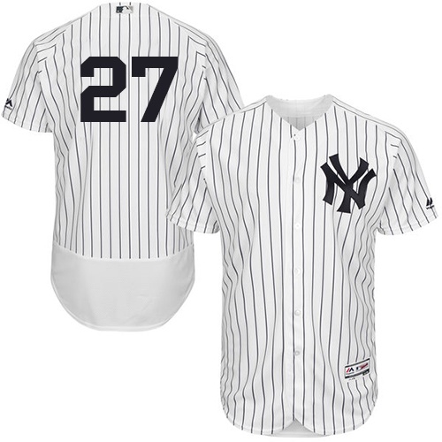 Yankees 27 Austin Romine White Flexbase Jersey