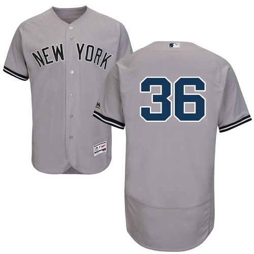 Yankees 36 Carlos Beltran Gray Flexbase Jersey