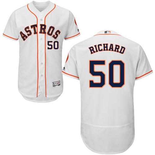 Astros 50 J.R. Richard White Flexbase Jersey