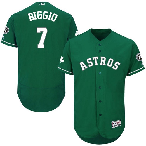 Astros 7 Craig Biggio Green Celtic Flexbase Jersey