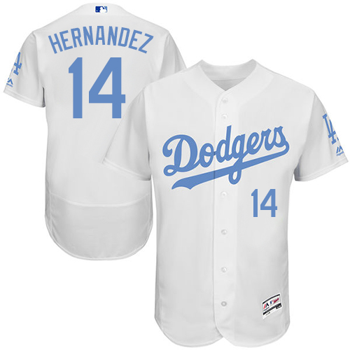 Dodgers 14 Enrique Hernandez White Father's Day Flexbase Jersey