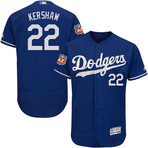 Dodgers 22 Clayton Kershaw Blue Flexbase Jersey