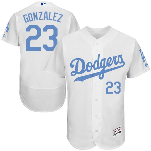 Dodgers 23 Adrian Gonzalez White Father's Day Flexbase Jersey