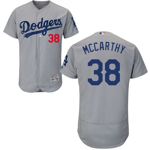 Dodgers 38 Brandon McCarthy Gray Flexbase Jersey