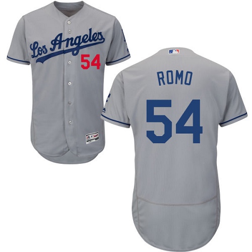 Dodgers 54 Sergio Romo Gray Collection Player Flexbase Jersey