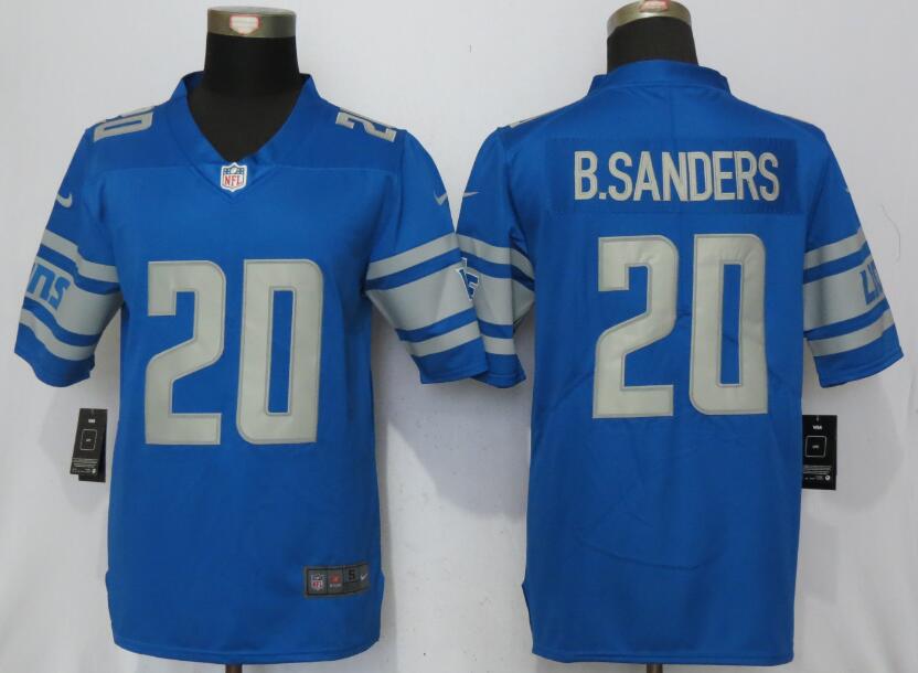 Nike Lions 20 Barry Sanders Blue 2017 Youth Vapor Untouchable Limited Player Jersey