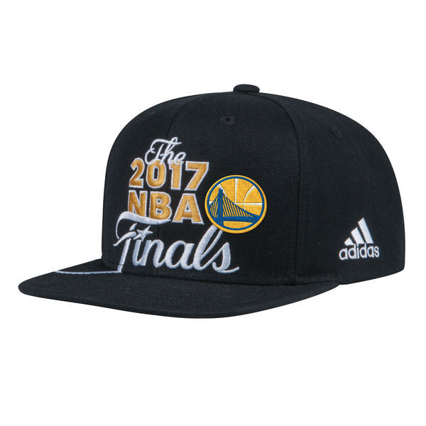 Warriors 2017 NBA Finals Black Adjustable Hat GS