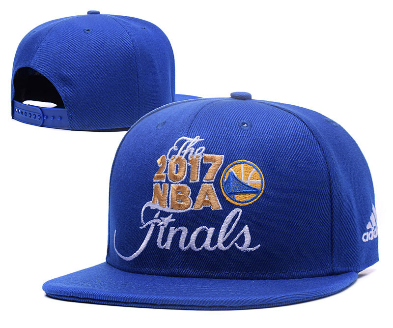 Warriors 2017 NBA Finals Blue Adjustable Hat GS