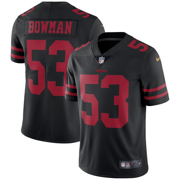 Nike 49ers 53 NaVorro Bowman Black Youth Vapor Untouchable Limited Jersey