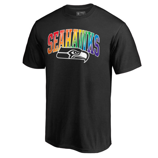 Men's Seattle Seahawks NFL Pro Line by Fanatics Branded Black Big & Tall Pride T-Shirt