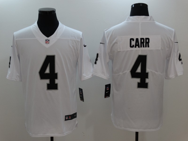 Nike Raiders 4 Derek Carr White Vapor Untouchable Player Limited Jersey