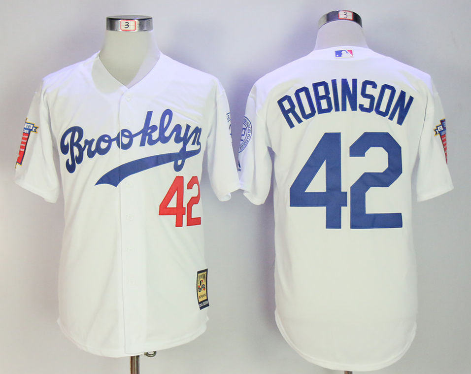 Dodgers 42 Jackie Robinson White Cooperstown Collection Limited Edition Jersey