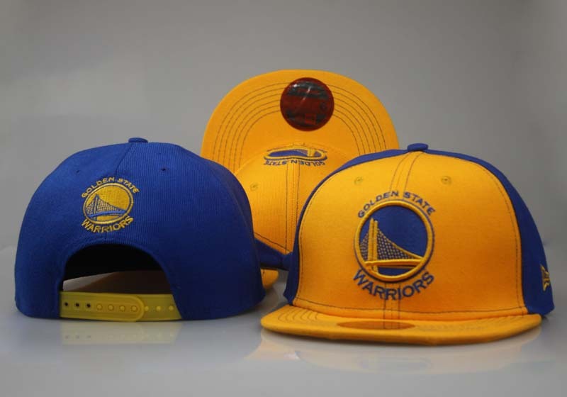Warriors Team Logo Yellow & Blue Adjustable Hat LT