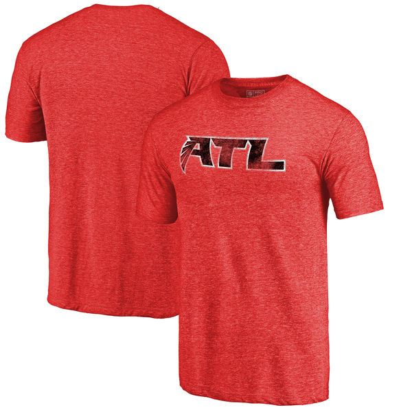 Atlanta Falcons NFL Pro Line Alternate Logo Tri Blend T-Shirt Red