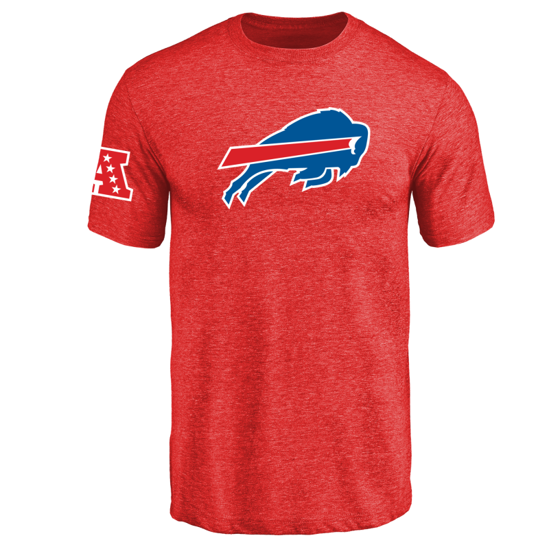 Buffalo Bills NFL Men's Design Your Own Tri Blend T-Shirt Red