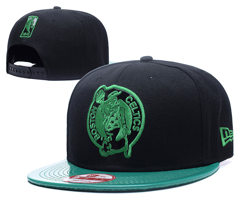 Celtics Team Logo Black Adjustable Hat YS2