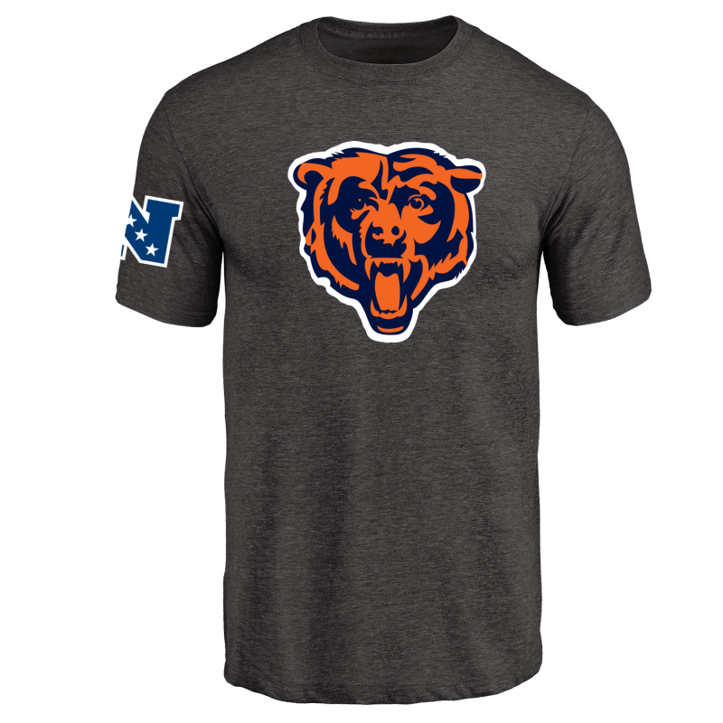 Chicago Bears NFL Men's Design Your Own Tri Blend T-Shirt Black