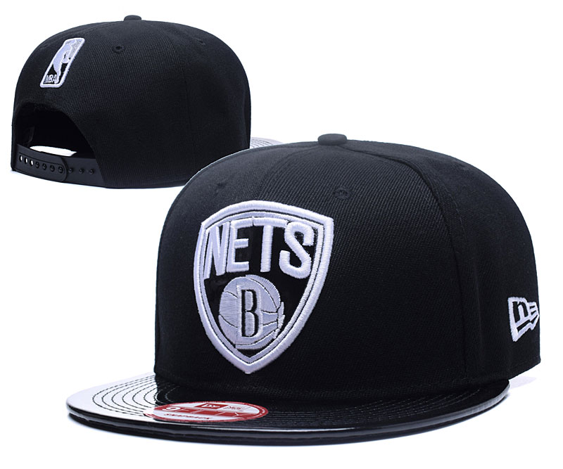Nets Team Logo Black Adjustable Hat YS