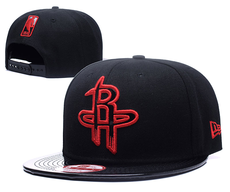 Rockets Team Logo Black Adjustable Hat YS2