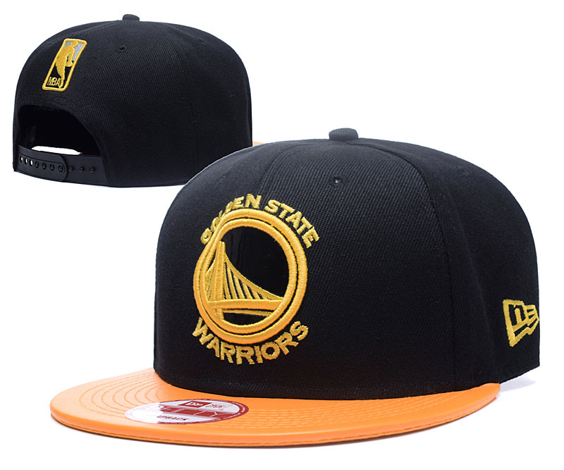 Warriors Team Logo Black Adjustable Hat YS