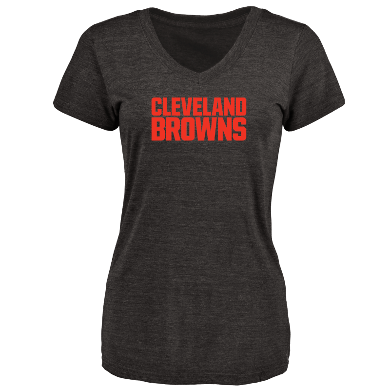Women's Cleveland Browns Design Your Own V Neck Tri Blend T-Shirt