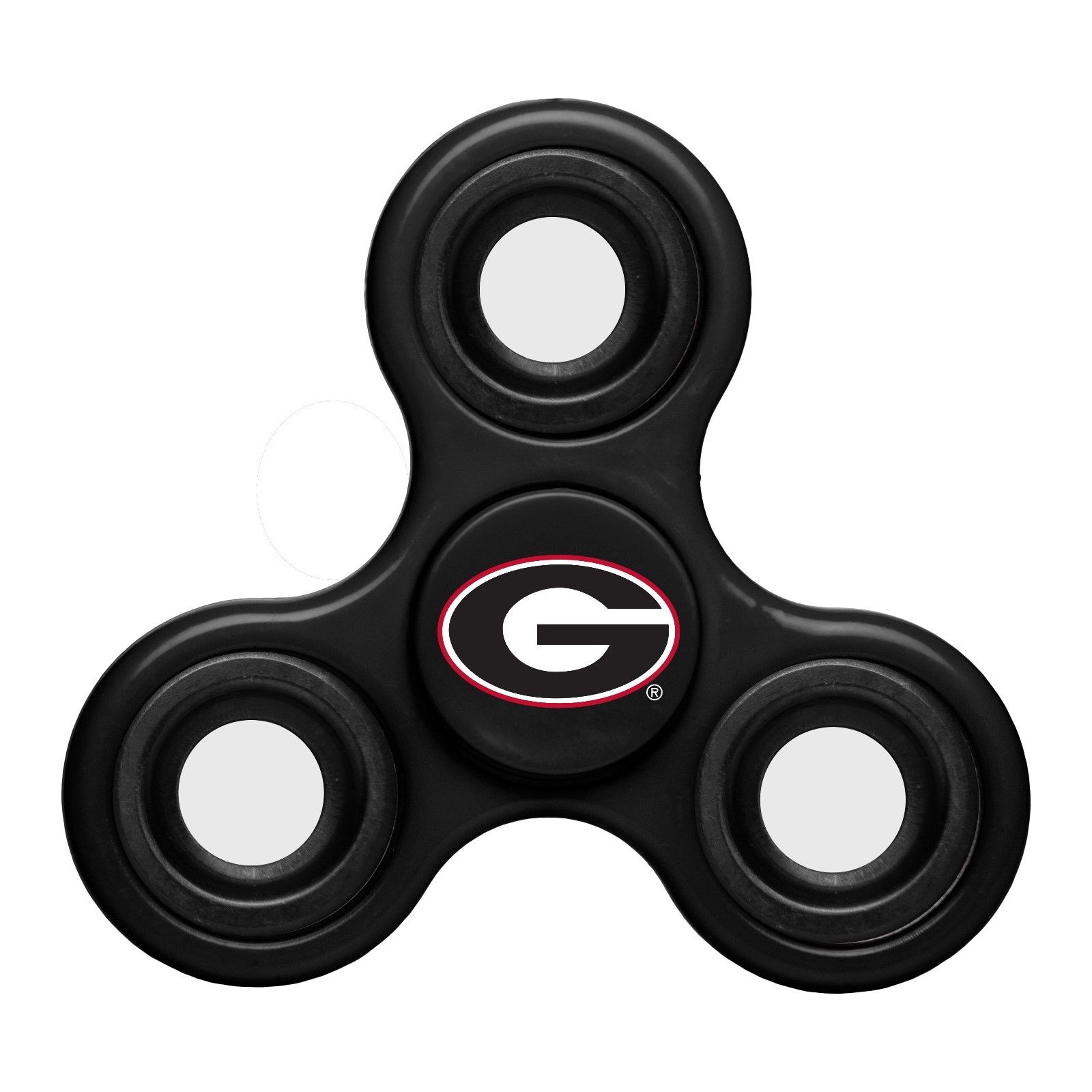 Georgia Bulldogs Team Logo Black 3 Way Finger Spinner