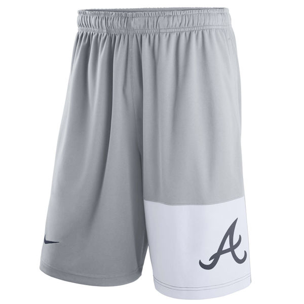 Men's Atlanta Braves Nike Gray Dry Fly Shorts
