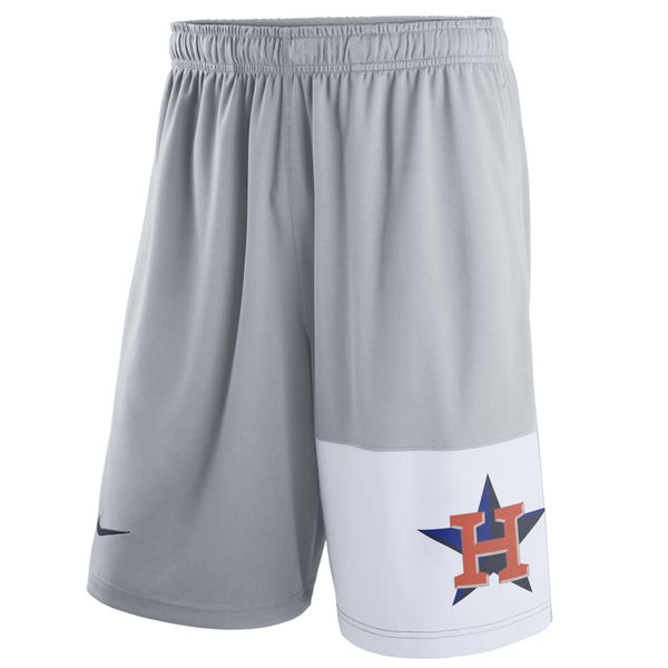 Men's Houston Astros Nike Gray Dry Fly Shorts