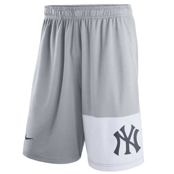 Men's New York Yankees Nike Gray Dry Fly Shorts