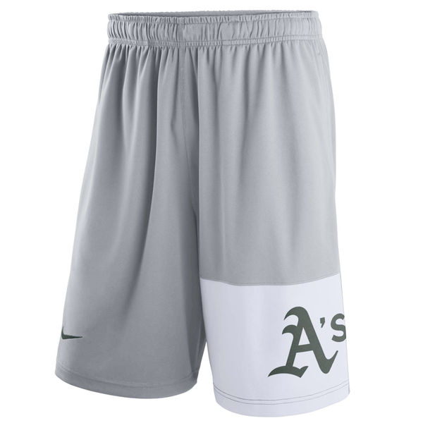 Men's Oakland Athletics Nike Gray Dry Fly Shorts