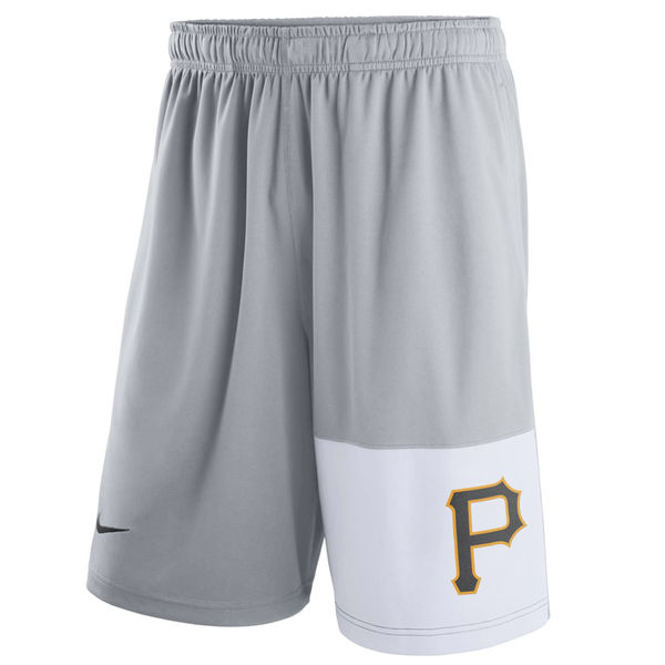 Men's Pittsburgh Pirates Nike Gray Dry Fly Shorts