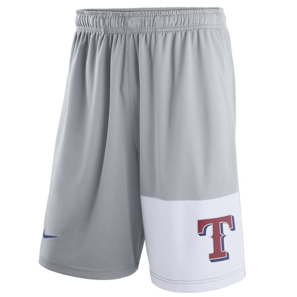 Men's Texas Rangers Nike Gray Dry Fly Shorts