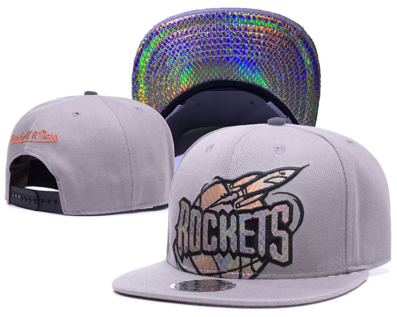 Rockets Team Logo Gray Reflective Adjustable Hat GS