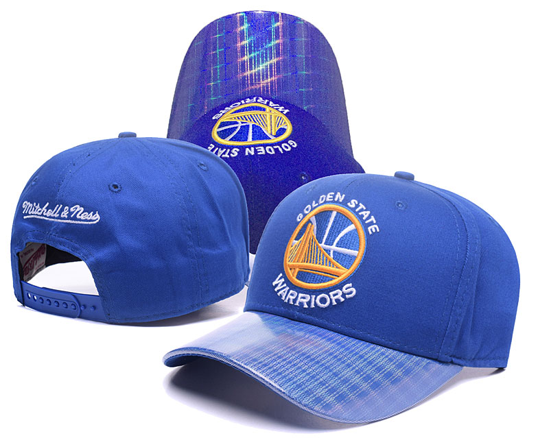 Warriors Team Logo Blue Peaked Adjustable Hat GS