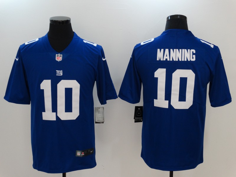 Nike Giants 10 Eli Manning Blue Youth Vapor Untouchable Limited Player Jersey