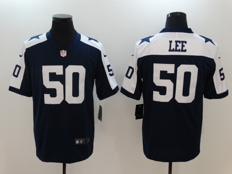 Nike Cowboys 50 Sean Lee Navy Throwback Vapor Untouchable Limited Player Jersey